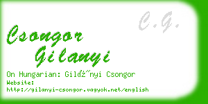 csongor gilanyi business card